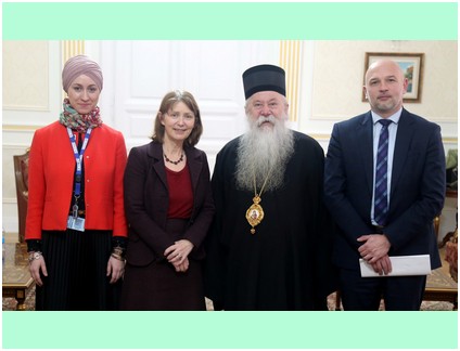 МИТРОПОЛИТ ХРИЗОСТОМ ПРИМИО ШЕФА ОСЦЕ-а У САРАЈЕВУ