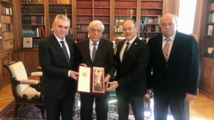 Members of Inter-parliamentary Assembly on Orthodoxy received by Greek president