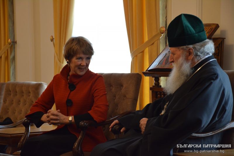 Συνάντηση της πρέσβειρας με τον Πατριάρχη Βουλγαρίας