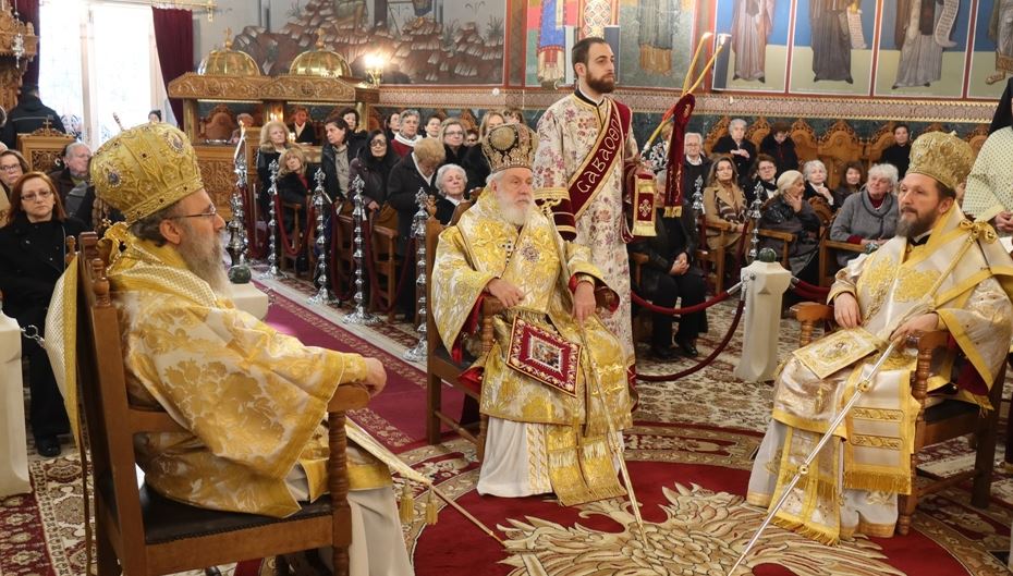 Tρισαρχιερατική Θεία Λειτουργία-Ομιλία Δωροθέου Β’