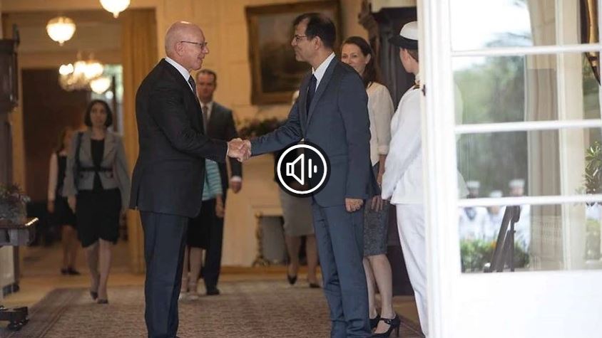 Πρώτη επίσημη εμφάνιση του νέου πρέσβη της Ελλάδας στην Αυστραλία