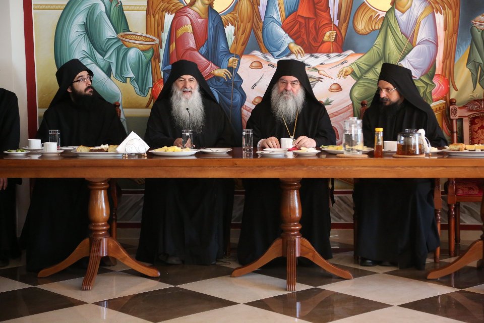 Ο Λεμεσού Αθανάσιος στην Ι.Μ. Τιμίου Προδρόμου Μέσα Ποταμού