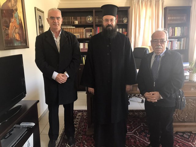 Ο νέος Διοικητής του Νοσοκομείου Λασιθίου στον Μητροπολίτη Πέτρας