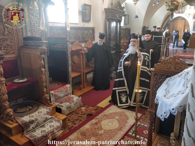 أيام الصوم المقدسة الأولى في البطريركية الأورشليمية