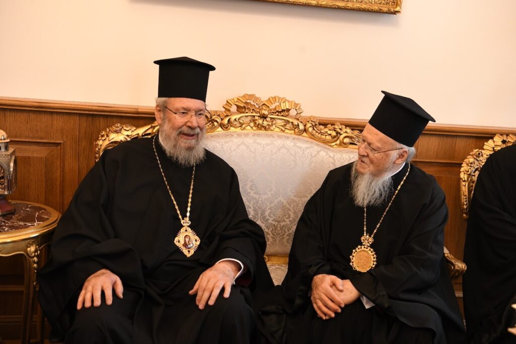 Συνάντηση του Οικουμενικού Πατριάρχη με τον Αρχιεπ. Κύπρου