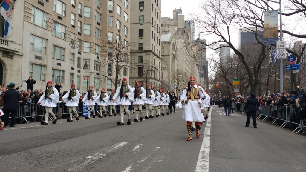 Annual Greek Independence Day parade in Manhattan on March 29