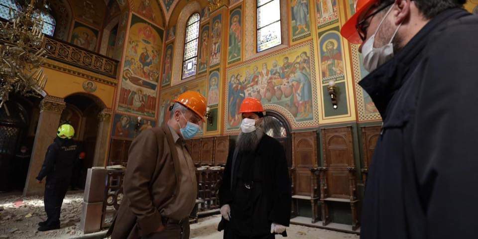 ГРАДОНАЧЕЛНИК ЗАГРЕБА ПОСЈЕТИО САБОРНИ ХРАМ ПРЕОБРАЖЕЊА ГОСПОДЊЕГ