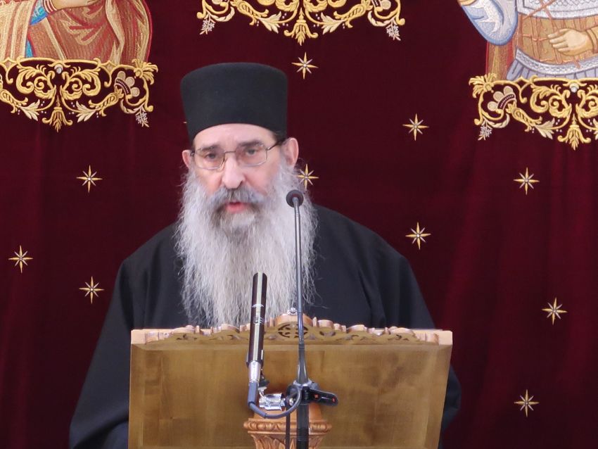 Ο Ηγούμενος της Ι. Μονής Σταυρονικήτα στην Κομοτηνή