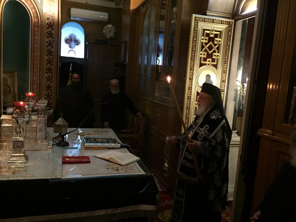 Προηγιασμένη στον Άγιο Βασίλειο Τριπόλεως από τον Μαντινείας Αλέξανδρο