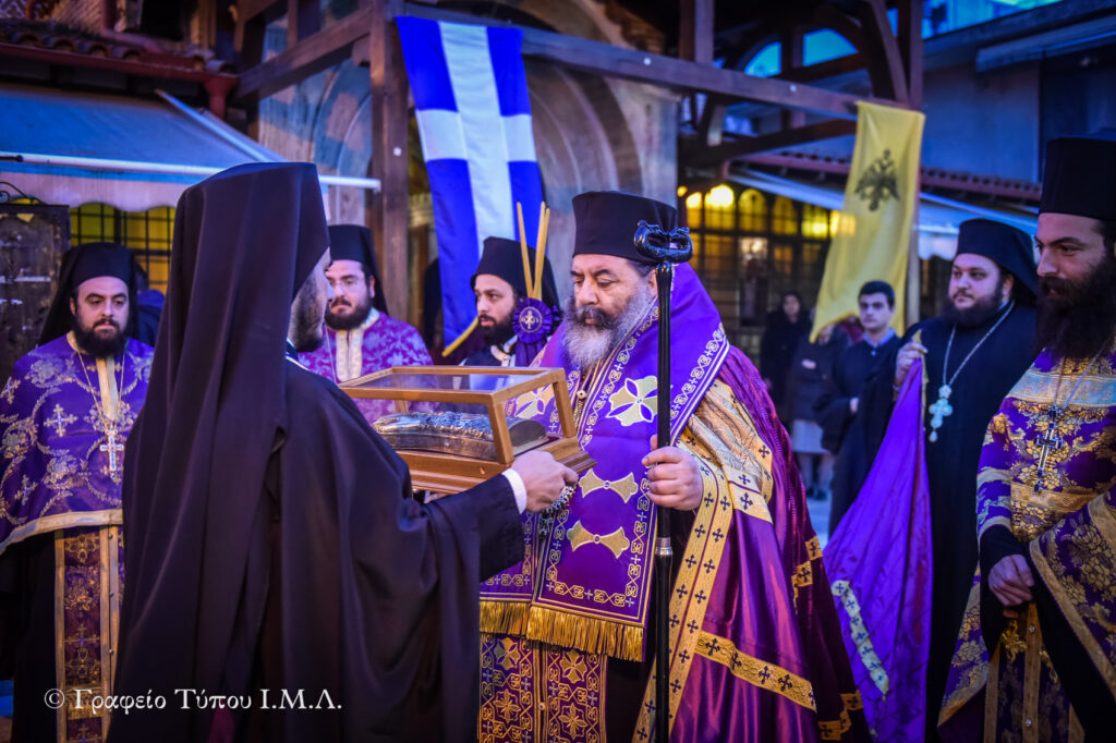 Στην ΙΜ Λαγκαδά η Δεξιά χείρα του Αγ. Νεκταρίου- Συγκινητικές στιγμές