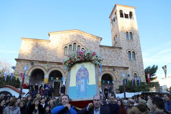 FOTO: Procesiune dedicată Sf. Nicolae Planas la biserica din Atena unde a slujit timp de cinci decenii