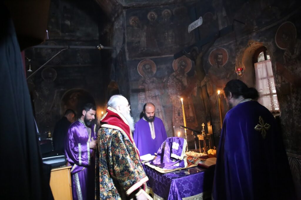 Ο Ναυπάκτου Ιερόθεος στην Ιερά Μονή Αγίου Ιωάννου Βομβοκούς