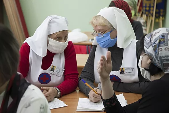 Волонтёры Ахтубинской епархии встретились с руководителем районного штаба по противодействию коронавирусу