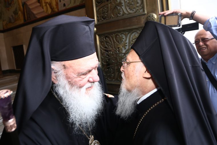Warm Wishes of Patriarch Bartholomew to Archbishop Ieronymos of Athens