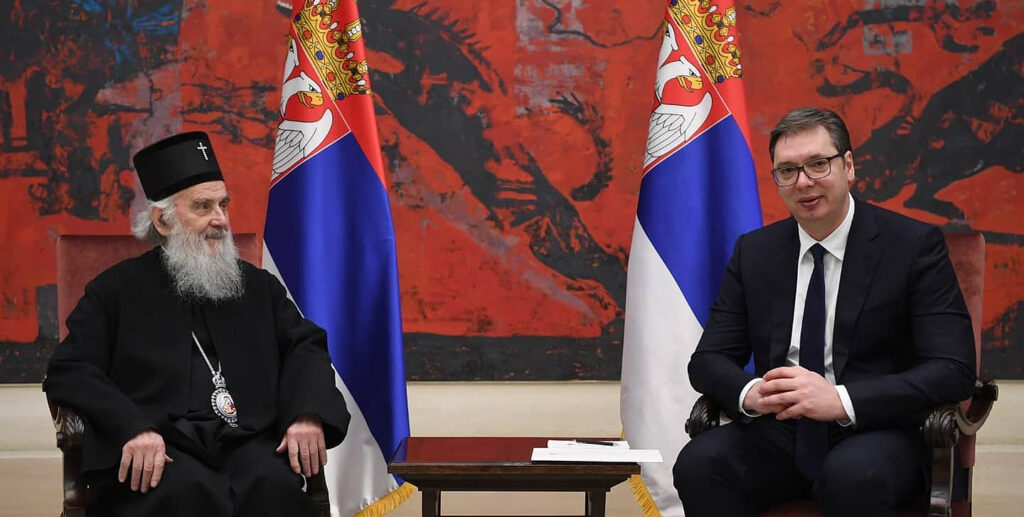 Председник Вучић честитао славу патријарху Иринеју