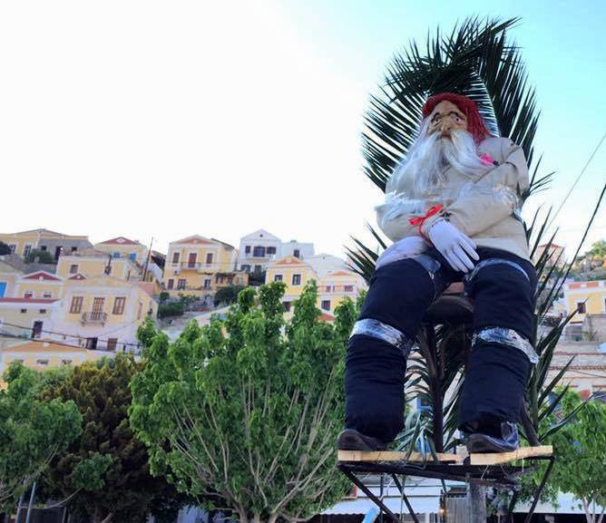 Το κάψιμο του “Οβρηού” στη Σύμη