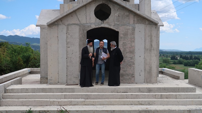 Στο εργοτάξιο του Ι. Ναού Οσίου Παϊσίου στη Μακρακώμη