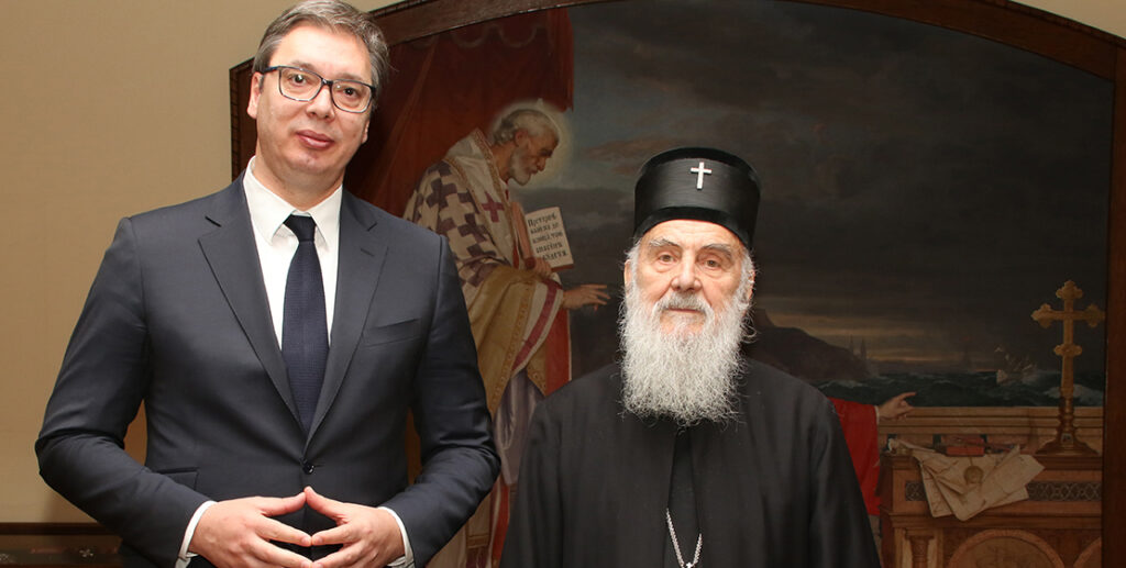 Разговор Председника Србије са Његовом Светошћу Патријархом српским г. Иринејем
