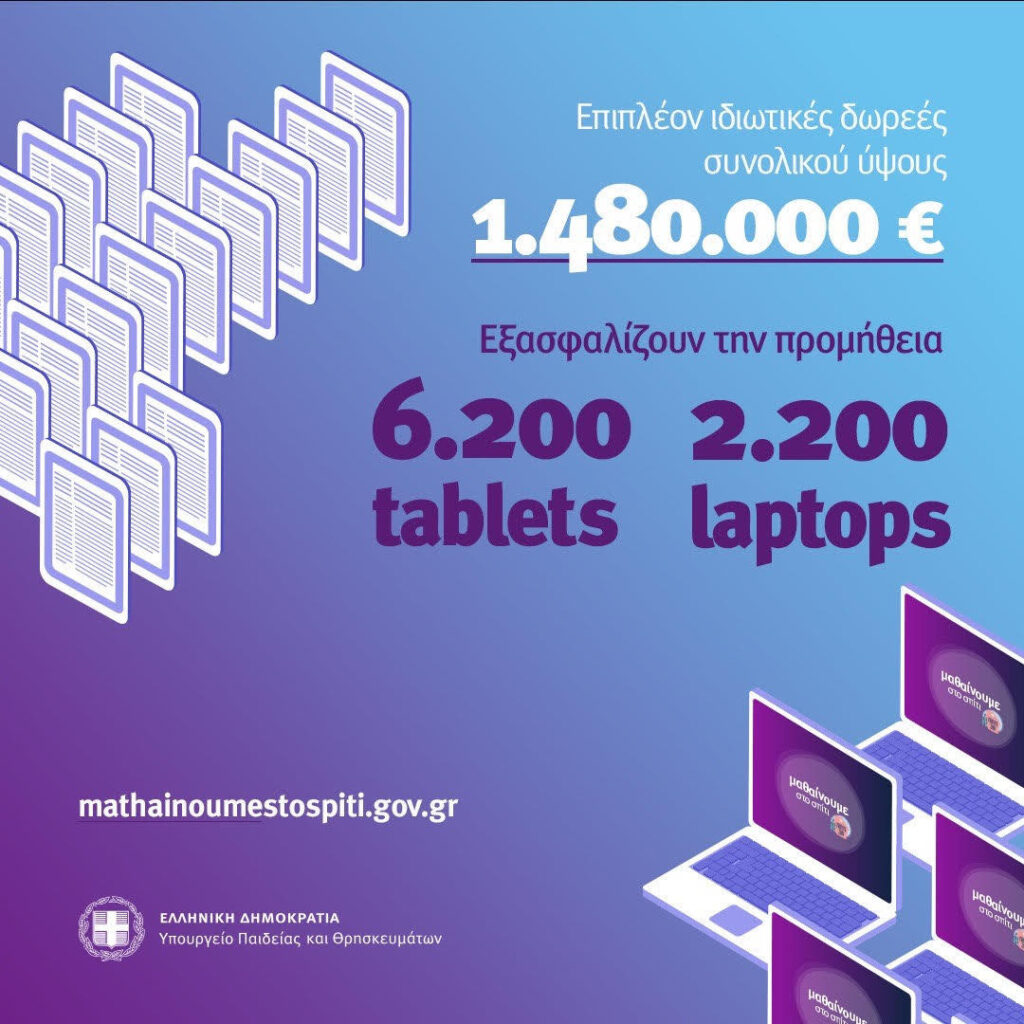 Συνεχίζεται ο τεχνολογικός εξοπλισμός των σχολείων