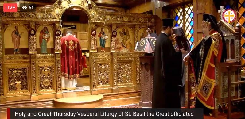 ΖΩΝΤΑΝΑ – ΝΕΑ ΥΟΡΚΗ: Η Θεία Λειτουργία της Μεγάλης Πέμπτης