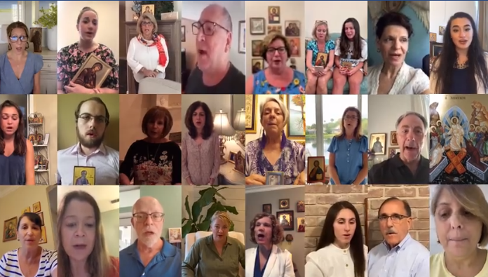 Ομογενείς ψέλνουν το Χριστός Ανέστη (βίντεο)