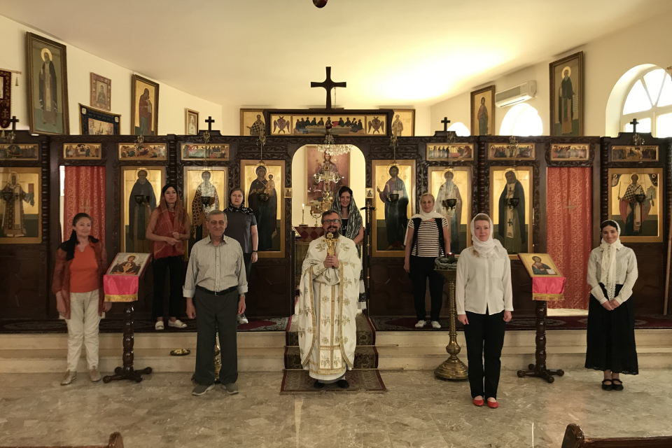 Ascension Day celebrated at Damascus representation of the Russian Orthodox Church
