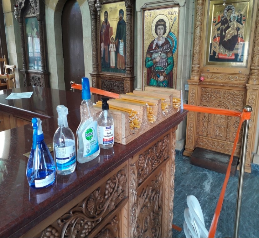 Τηρούνται τα μέτρα στους ναούς της Αρχιεπισκοπικής περιφέρειας Κύπρου