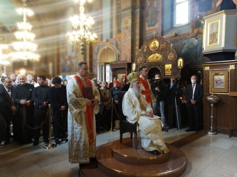 Патријарх Иринеј богослужио у Вазнесењској цркви