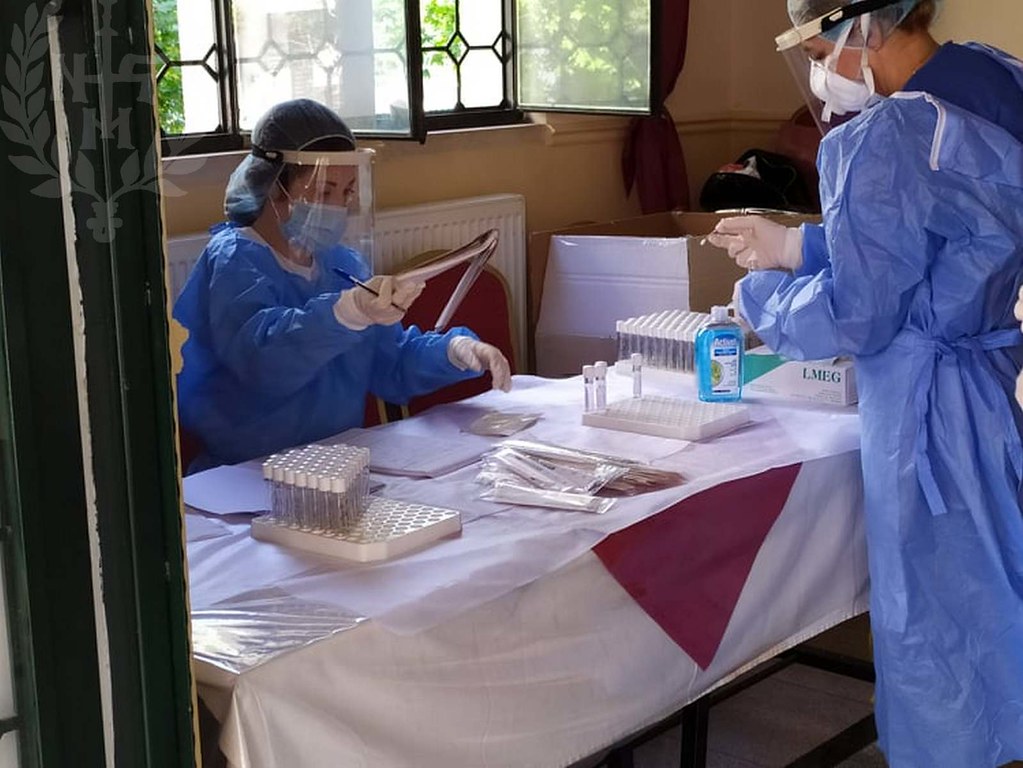 Τεστ κορωνοϊού στους εθελοντές της Ι.Μ. Νεαπόλεως