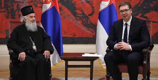Патријарх Иринеј разговарао са председником Вучићем