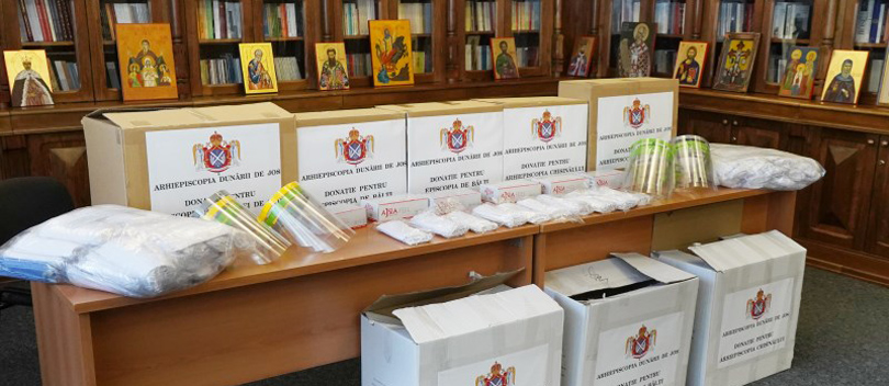Arhiepiscopiei Dunării de Jos sprijină cele trei eparhii din Basarabia