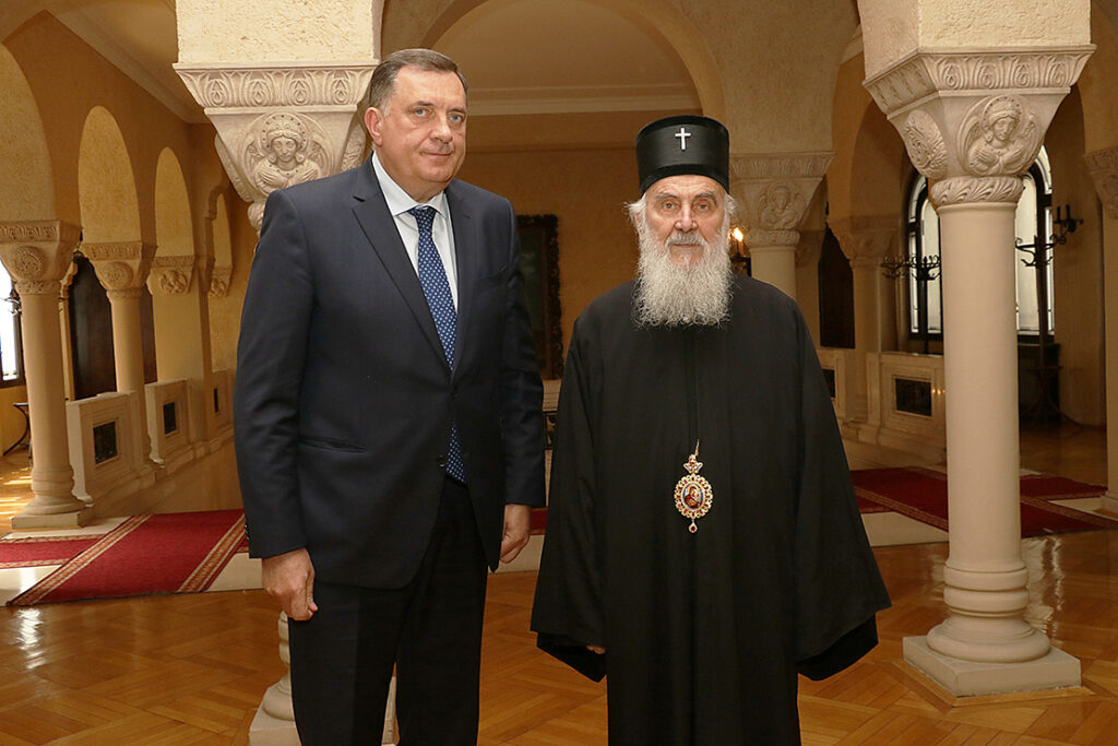 Патријарх Иринеј разговарао са г. Милорадом Додиком