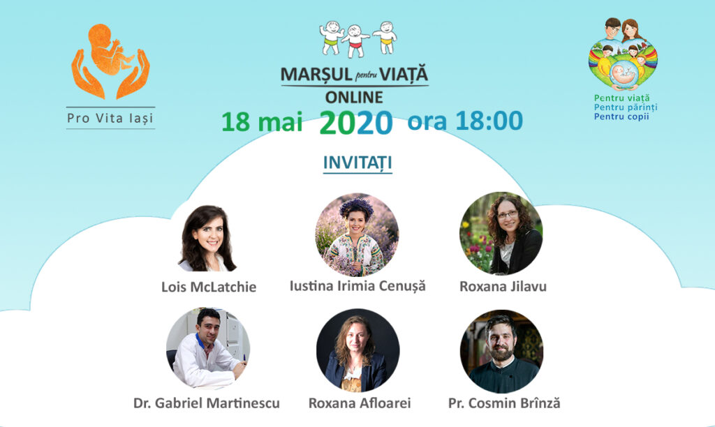 Marșul pentru viață 2020 online Iași | A ajuta copiii să se nască, exercițiu de iubire și proiect de țară