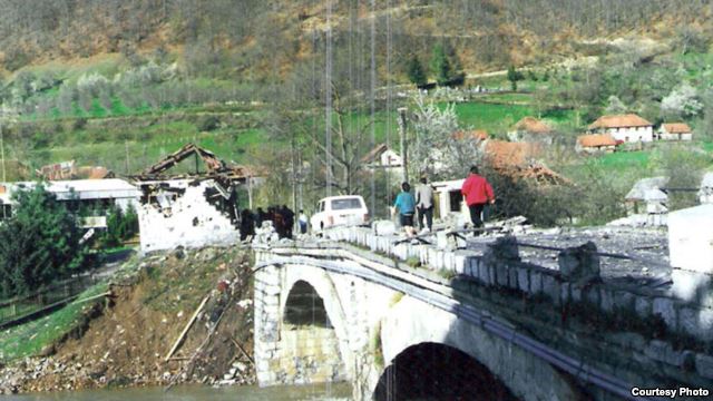 Memorial service for innocent victims of the NATO bombing in Murina, Montenegro