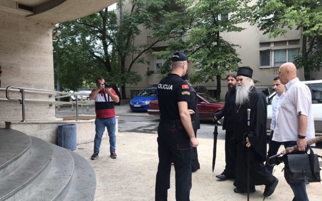Митрополит Амфилохије на информативном разговору у подгоричком Центру безбједности