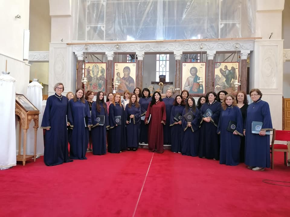 Πρόβα των «Ψαλτριών» στον Άγιο Πορφύριο