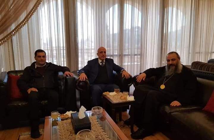 المهندس رزق رزق في ضيافة المطران أنطونيوس الصوري للبحث في موضوع مياه الشفة في زحلة والبقاع