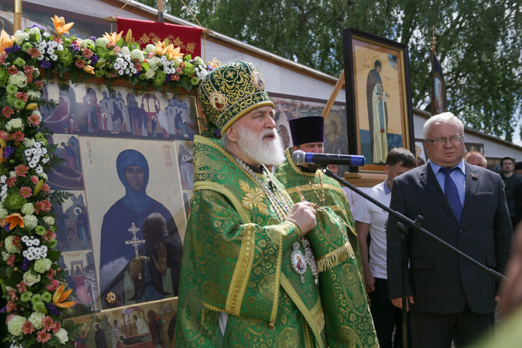 В день памяти преподобной Евфросинии Полоцкой Патриарший экзарх всея Беларуси совершил Литургию в Спасо-Евфросиниевском монастыре Полоцка