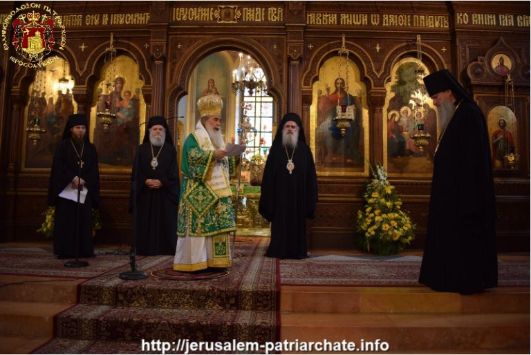 Ο Πατρ. Ιεροσολύμων στον Ρωσικό Ναό της Αγίας Τριάδας