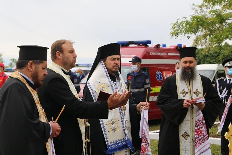 Pomenirea echipajului SMURD căzut la datorie la Haragâș, Republica Moldova