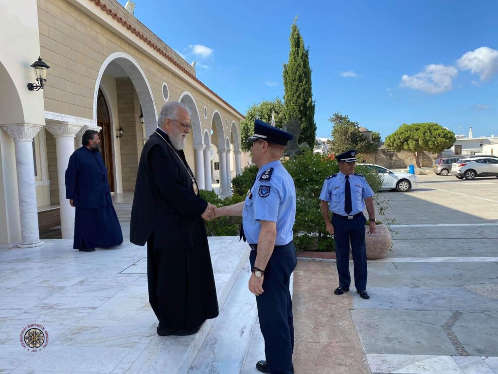 Ο απερχόμενος αρχηγός Αστυνομίας Κύπρου στον Μητροπολίτη Κωνσταντίας