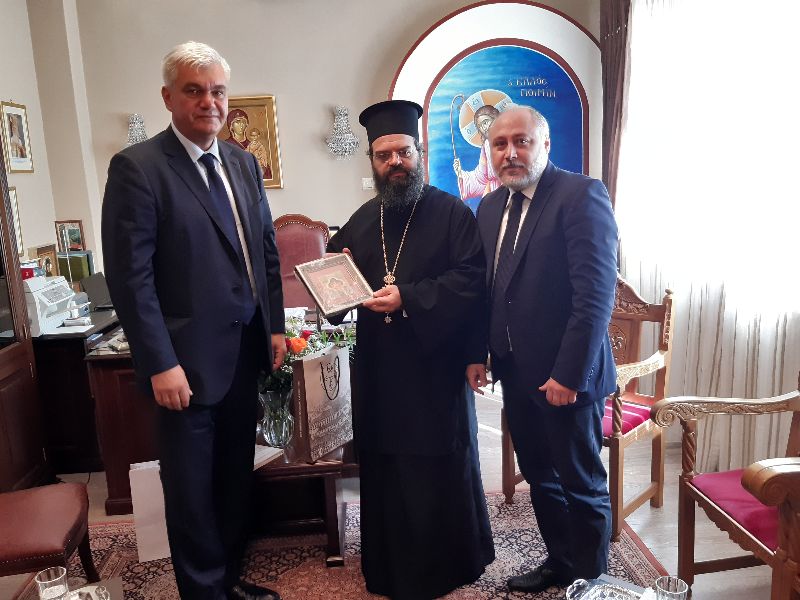 Ο Μαρωνείας Παντελεήμων υποδέχθηκε τον Ουκρανό Πρόξενο