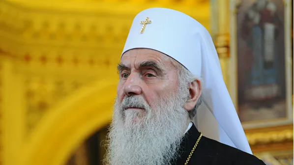 Патриарх Сербский провел богослужение на подворье Московского патриархата