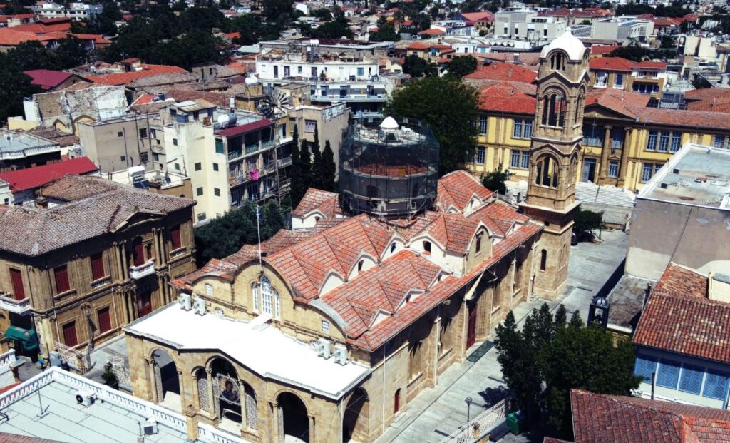 ΛΕΥΚΩΣΙΑ: Πανοραμική προβολή του Ι.Ν. Παναγίας Φανερωμένης