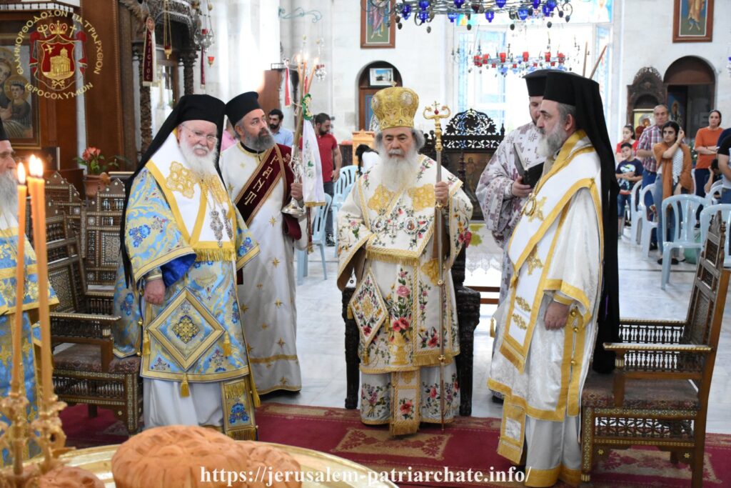 Ο Πατριάρχης Ιεροσολύμων στο Φρέαρ του Ιακώβ