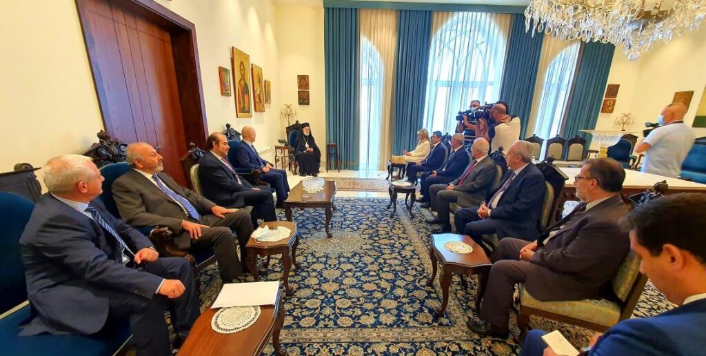 هر الخميس 16 تمّوز 2020، إستقبل سيادة متروبوليت بيروت وتوابعها المطران الياس عوده وفداً من كتلة الجمهوريّة القويّة