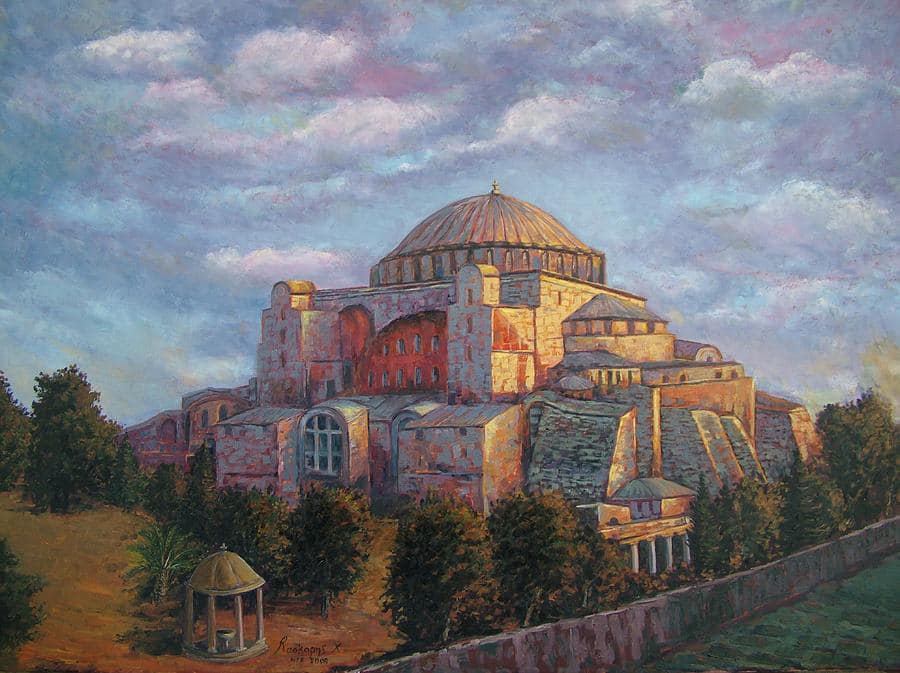 Η Αγία Σοφία – Πίνακες του Χαράλαμπου Λάσκαρη