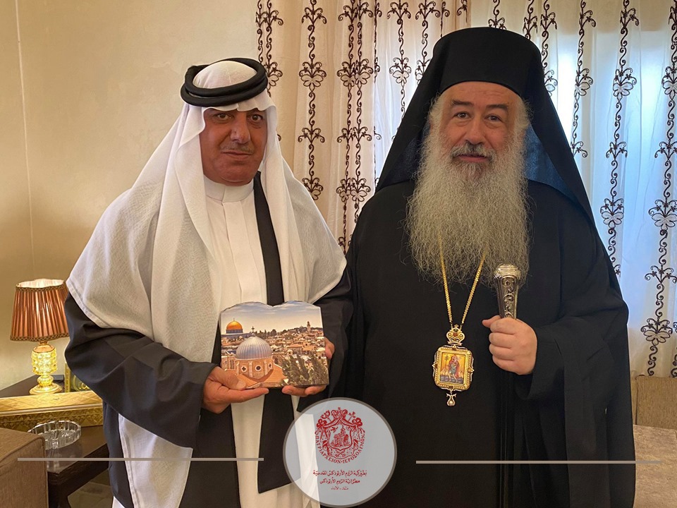 ‎ديوان الشيخ أبو وندي في ماعين يستقبل المطران خريستوفوروس