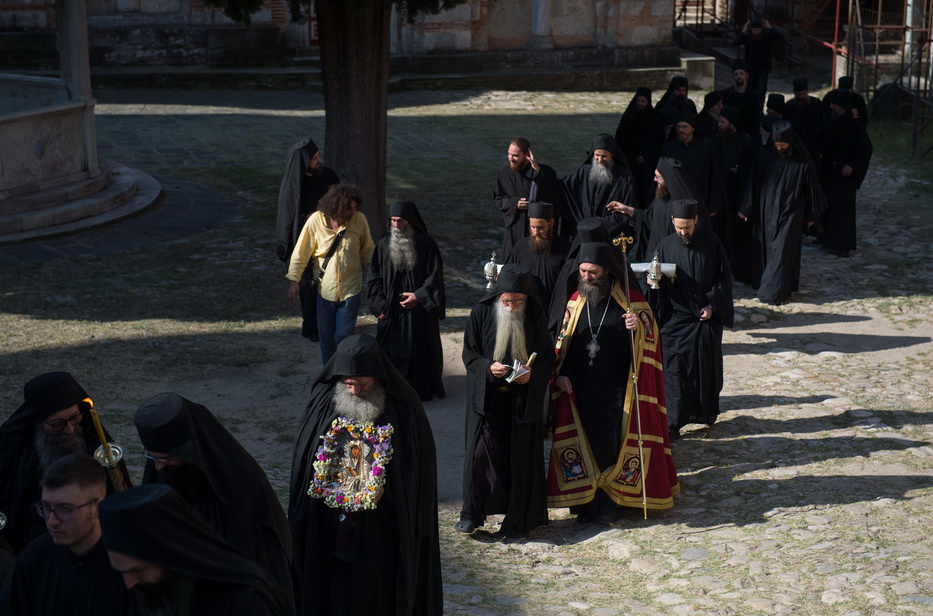 Прослава празника Тројеручице у Хиландару