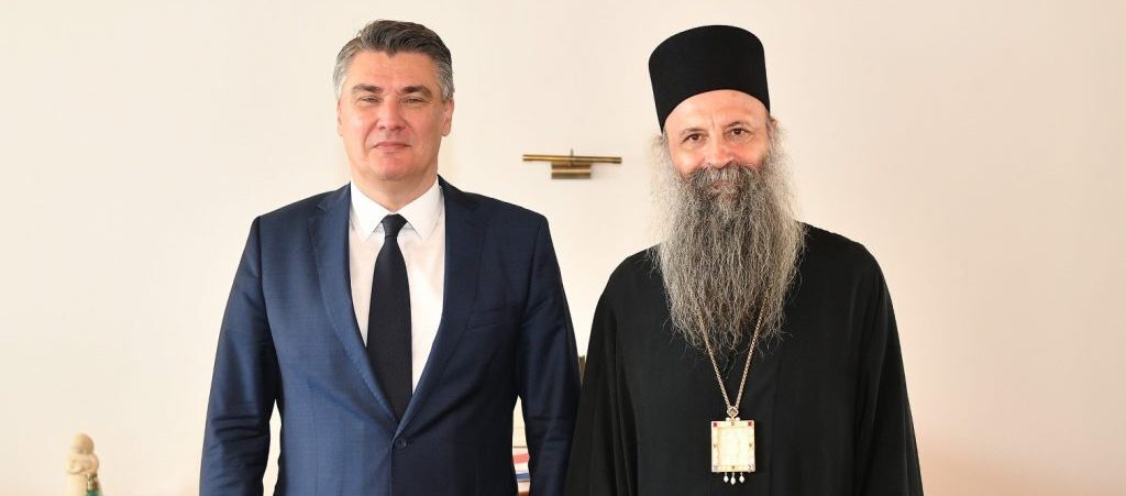 Сусрет Митрополита Порфирија  и Предсједника Милановића
